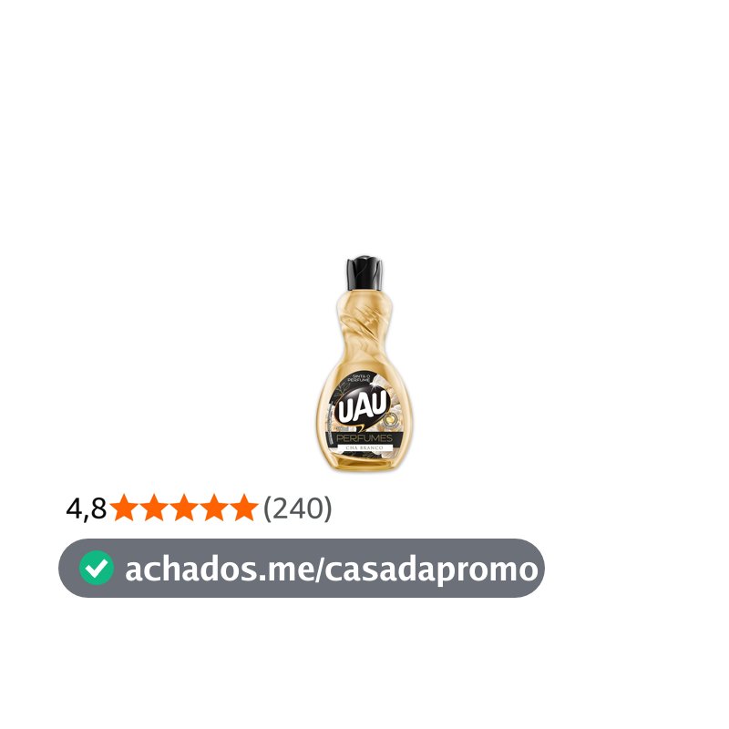 Limpador Perfumado 500ml UAU Ingleza Perfume Chá Branco