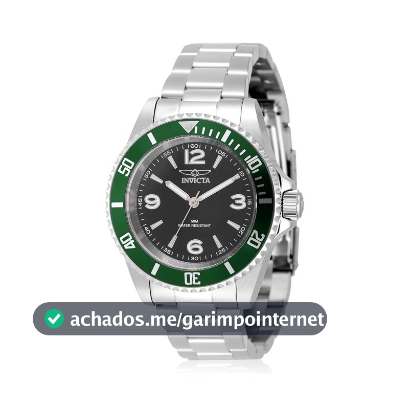 INVICTA Relógio masculino, Preto, Esportivo