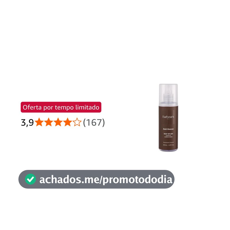 Barbour's Body Splash Bold Homme 200ml (BB02077)