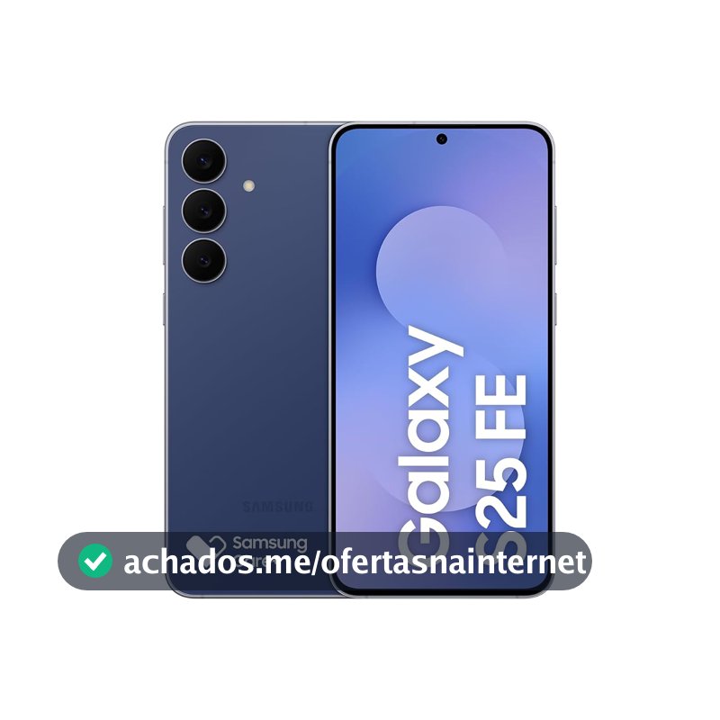 Celular Samsung Galaxy S25 FE 5G, 128GB, 8GB, Câmera Tripla - Azul Marinho