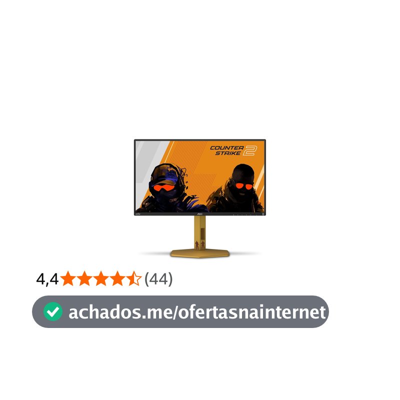 Monitor Gamer AOC AGON CS2 25" 310Hz 0.3ms HDR400 IPS Base Ajustável CS25G