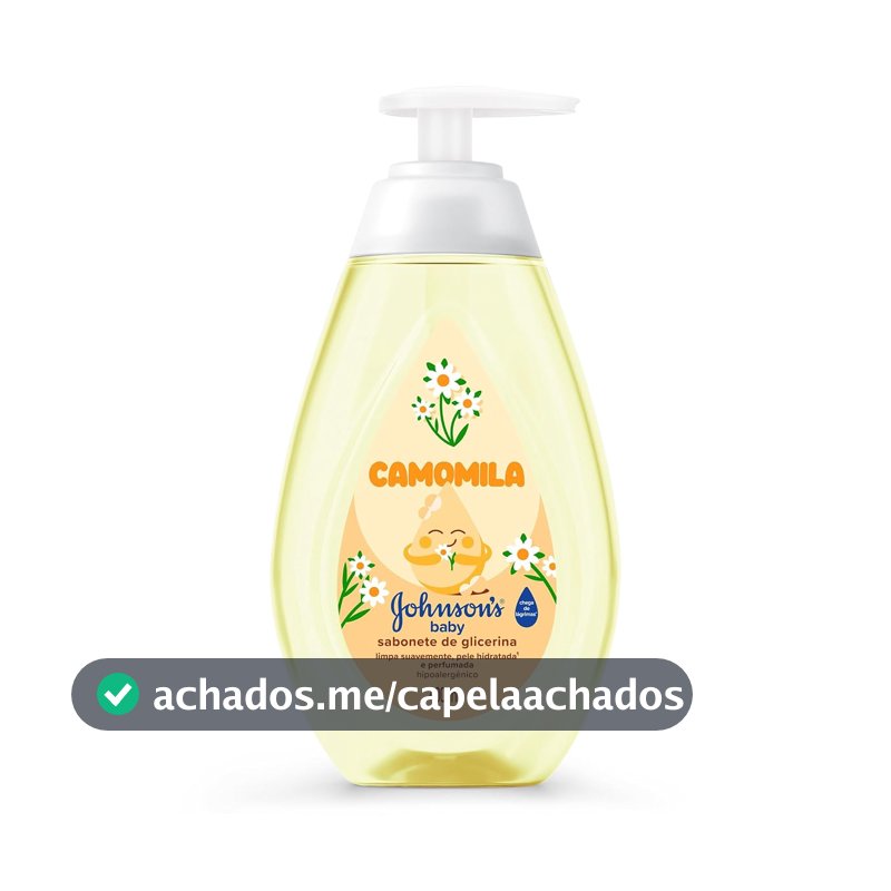 Sabonete Líquido Johnson's Baby, Glicerina e Camomila, 400ml