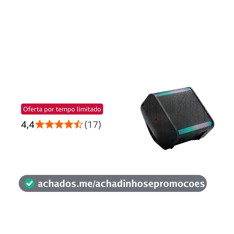 Caixa de Som LG XBOOM Stage 301, 240W, Bluetooth, IPX4, bateria 12h, Bass Boost, luzes LED, entrada óptica e USB