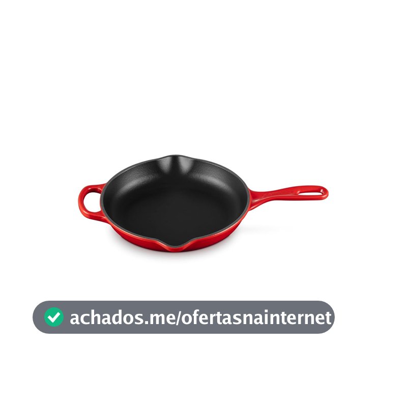 Le Creuset Skillet Redonda 23 cm com Alça Ferro Fundido Esmaltado Signature Vermelho