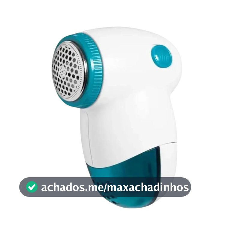 Papa Bolinhas Portátil, para Remoção de Bolinhas das Roupas, CST0146, Flash Limp - ABS Verde Agua