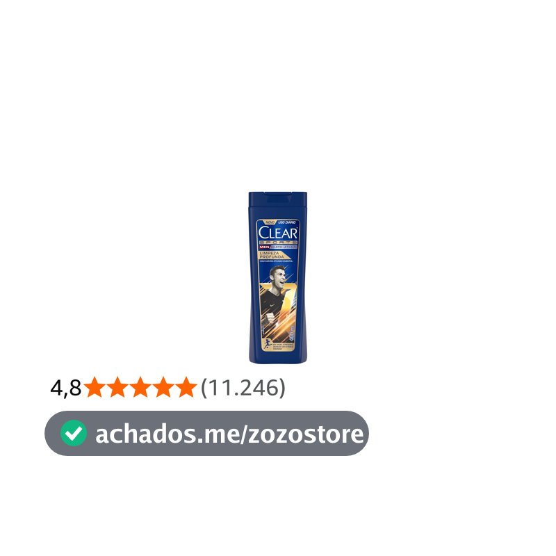 Clear Sports Men - Shampoo Anticaspa Limpeza Profunda 400Ml