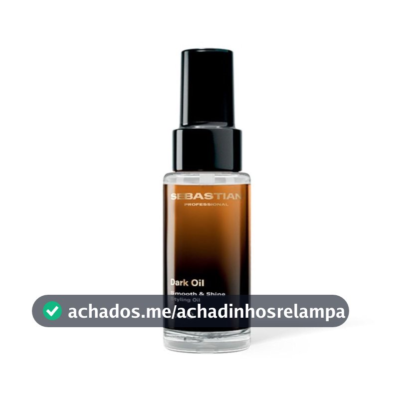 Sebastian Professional, Dark Oil, óleo capilar de brilho e maciez com absorção rápida para todos os tipos de cabelo, 30ml
