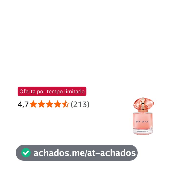 Armani Beauty, My Way Ylang Eau de Parfum, Giorgio Armani Perfume Feminino, Floral Frutado, Fragrância com Notas de Manga, Coco, Ylang Ylang e Almíscar