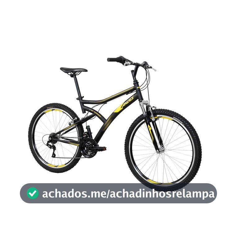 Bicicleta Caloi Andes Aro 26, 21 Marchas, Grip Shift, Suspensão Dianteira 30mm, Freio V-Brake, Cidade, Passeio e Lazer