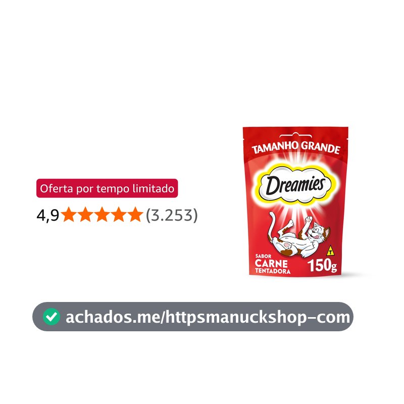Dreamies Petisco Carne Tentadora Gatos Adultos 150G