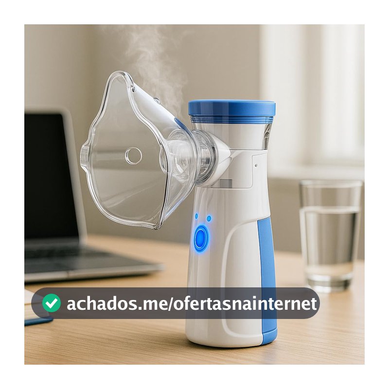 Nebulizador Premium Portátil Ultrassônico, Inalador Silencioso, VARENZIA