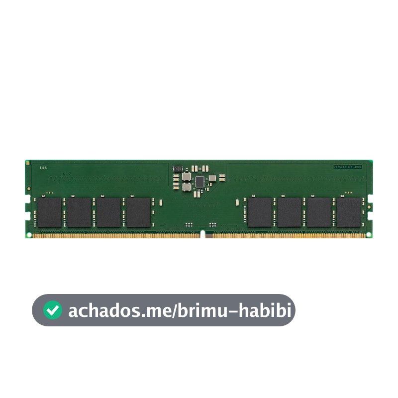KVR48U40BS8-16 - Módulo de memória de 16GB DIMM DDR5 4800MHz CL40 1,1V 1RX8 288-pin para desktop
