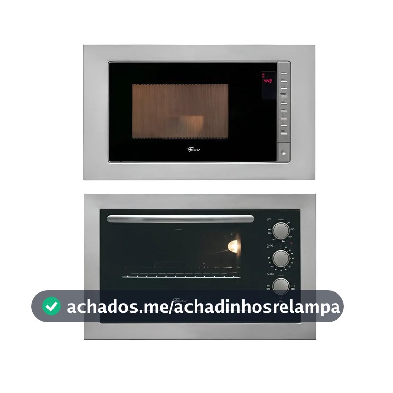 Kit Fischer Fit Line Micro-ondas + Forno Elétrico Inox 127v