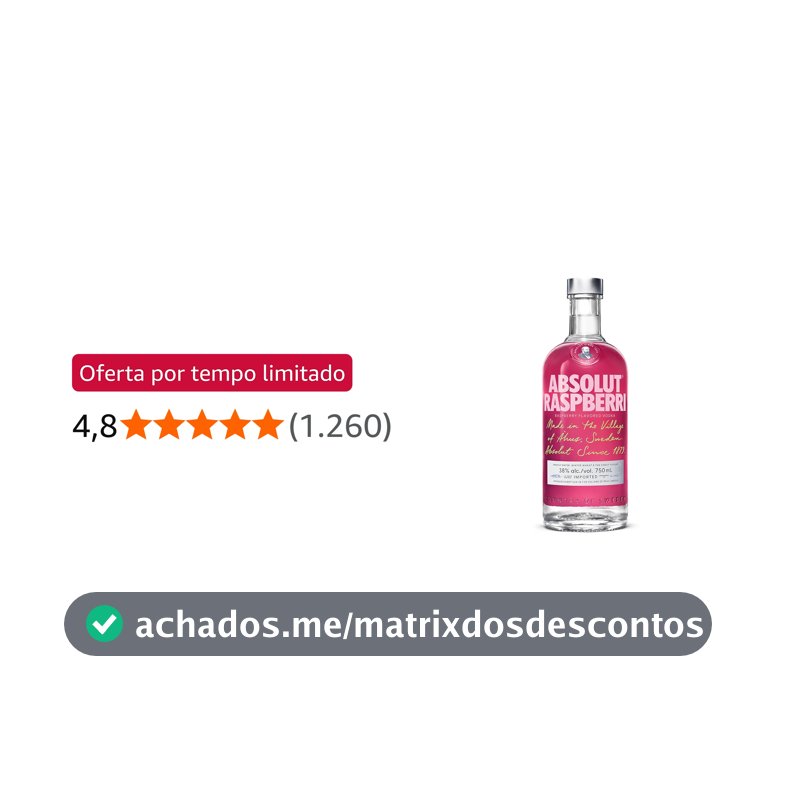 Vodka Absolut Raspberri - 750 ml