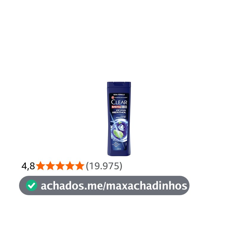 Clear Shampoo Men Anticaspa Ice Cool Menthol 400Ml