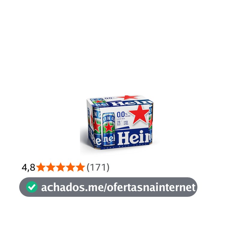 Heineken Cerveja Zero Lata 350ml Pack 12 Unidades