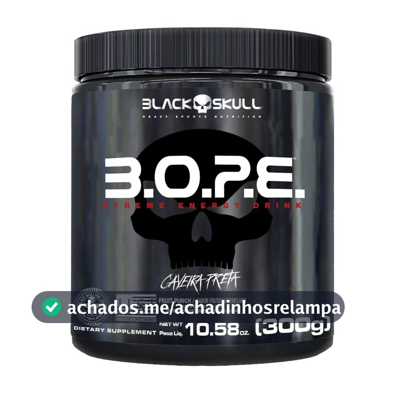 B.O.P.E Pré Treino - 300G Frutas Vermelhas - Black Skull, Black Skull