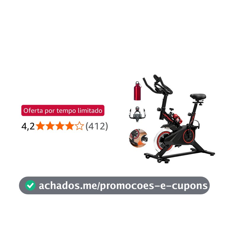 Bicicleta Ergométrica Bike Spinning para Treino em Casa e Academia, Silenciosa, Ajustável e Confortável, Ideal para Cardio e Emagrecimento – Linha Fitness Premium