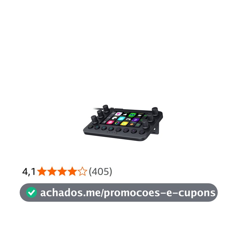 Razer Controlador de stream: teclado multifuncional para streaming - 12 teclas táteis Switchblade - 6 mostradores analógicos táteis - 8 botões programáveis - Projetado para compatibilidade com PC e