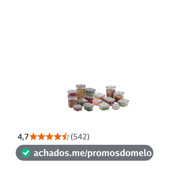 Electrolux Kit 16 Potes Herméticos Plástico Multiuso Vedação Silicone
