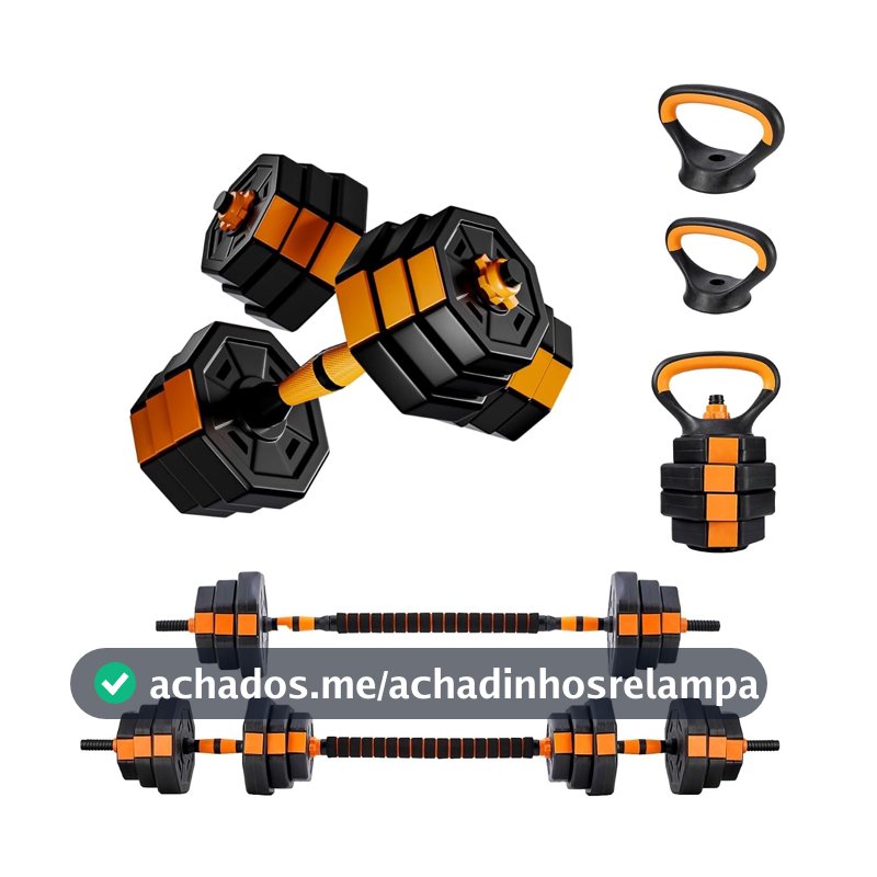 Joyfox Kit Halteres Ajustáveis 20Kg Octogonal