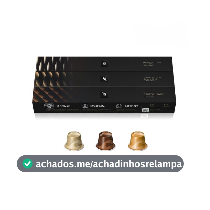 Cápsulas de Café Nespresso com aroma de Baunilha, Caramelo e Chocolate Amargo - 30 Cápsulas