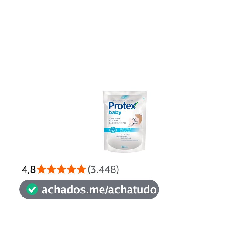 Protex Baby Delicate Care Sabonete Líquido Infantil Refil, 180ml