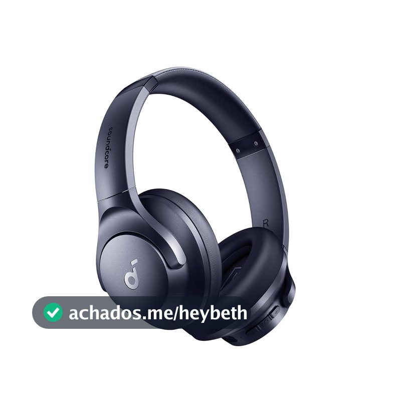 soundcore Q20i da Anker, Fone de Ouvido Bluetooth ANC Híbrido Ativo, 60H