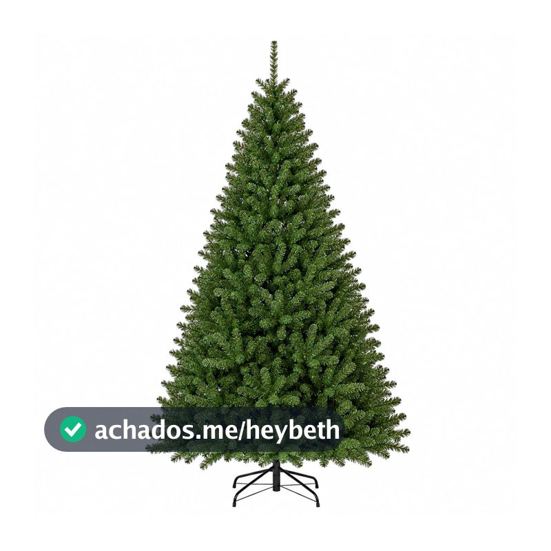 Árvore de Natal 1,80cm Pinheiro Verde Luxo 800 Galhos Cheia Pé de Ferro