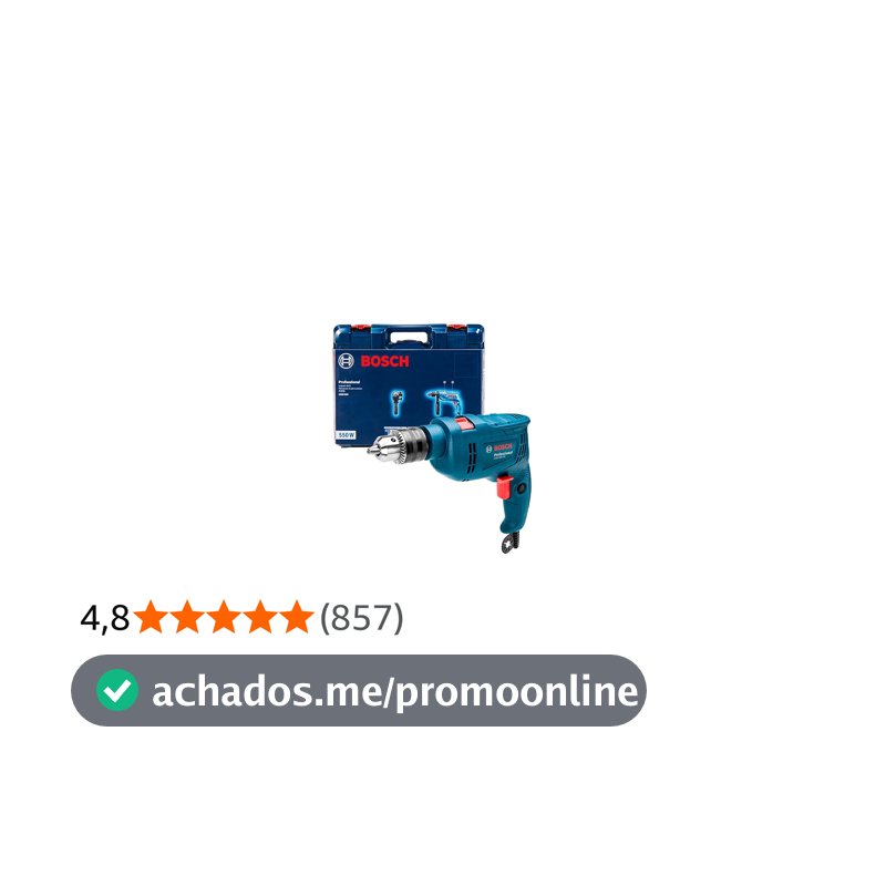 Furadeira de Impacto GSB 550 550W 127V com maleta Bosch