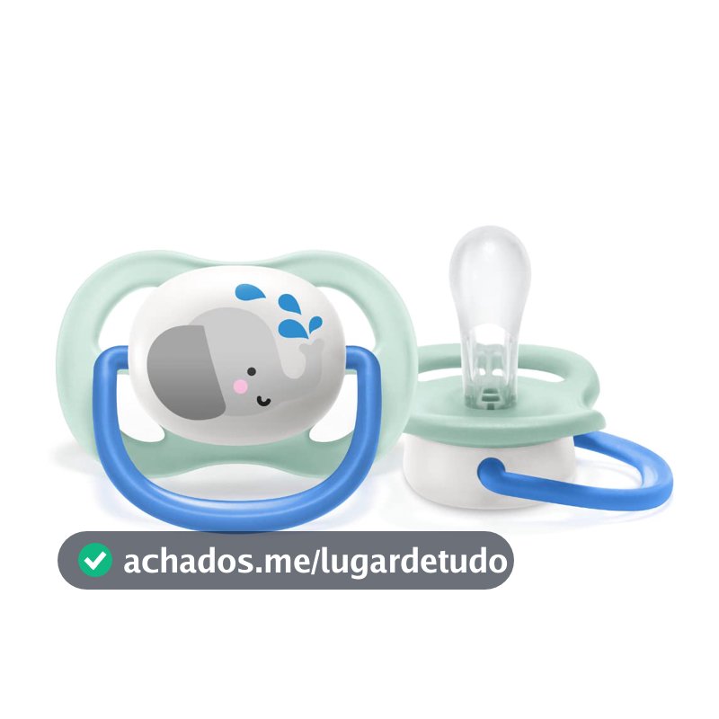 Chupeta Ultra Air 0-6 Meses Philips Avent Boy Unitária Elefante 081/06