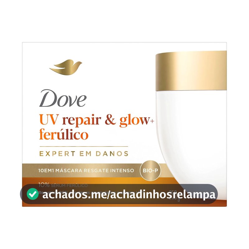 Máscara Capilar Dove, UV Repair & Glow + Ferúlico, 250g
