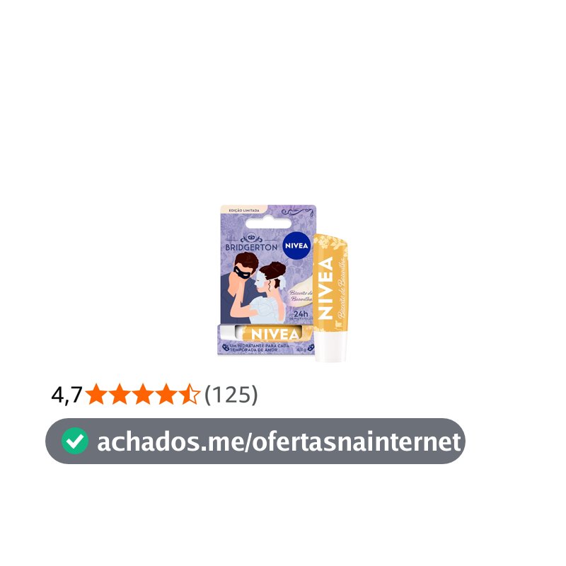 NIVEA Hidratante Labial Biscoito de Baunilha Ed. Limitada Bridgerton 4,8g