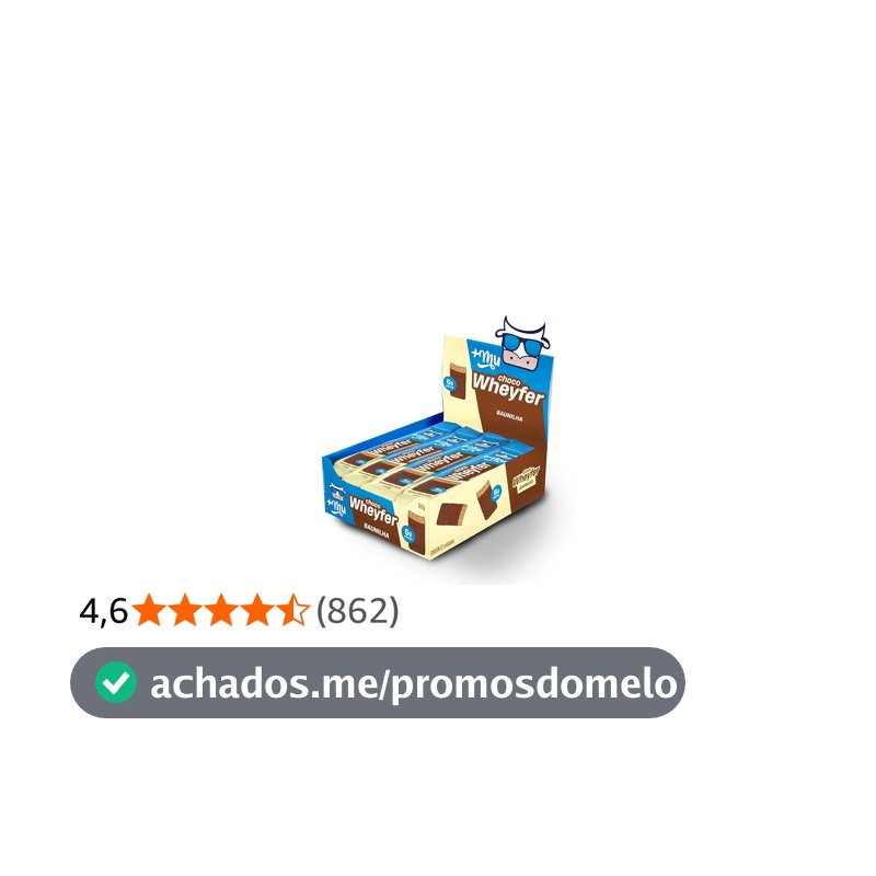 +Mu Chocowheyfer Proteico Sabor Baunilha - Display com 12 unidades - 300g