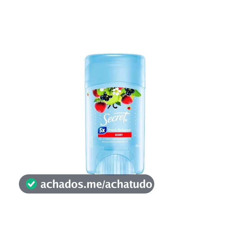 Secret Desodorante Antitranspirante em Gel Berry 45g