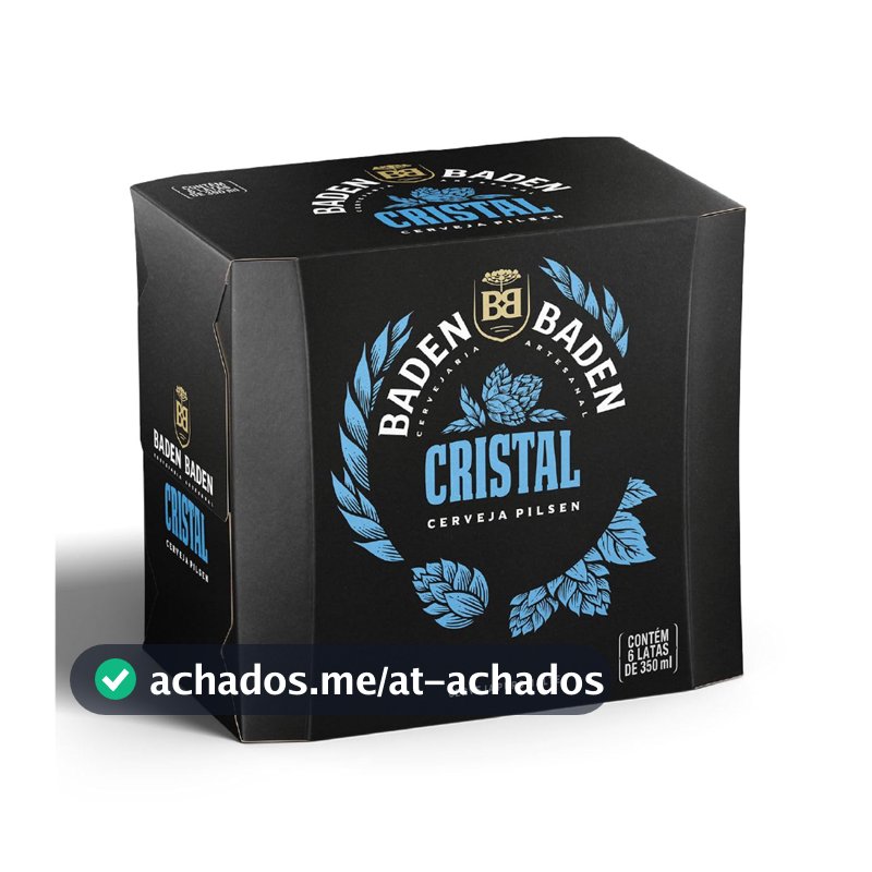 Baden Baden Cerveja Cristal, Pack 6 Latas 350ml