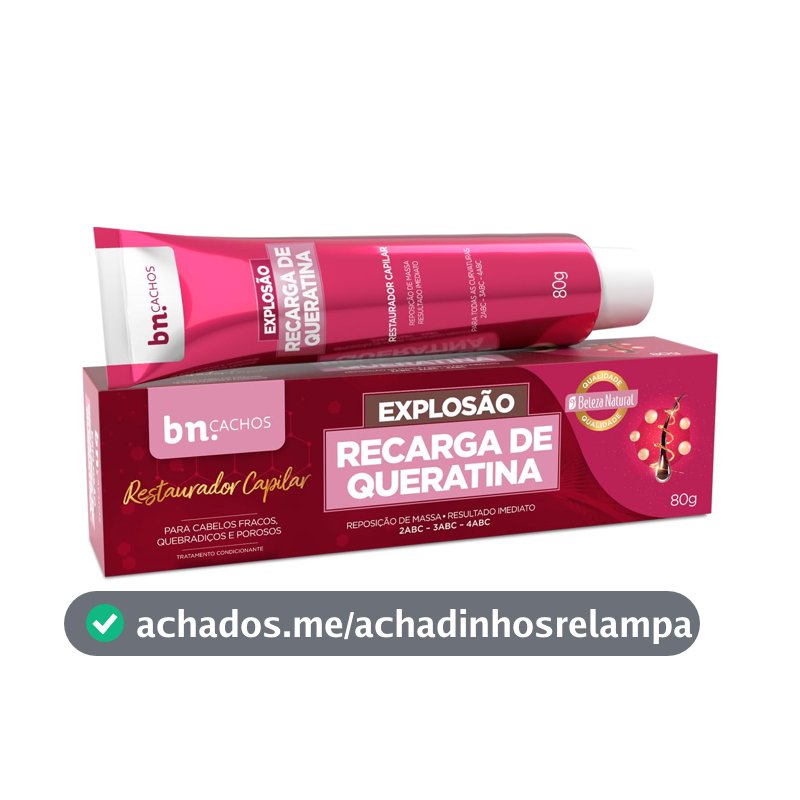 Recarga de Queratina Beleza Natural 80g