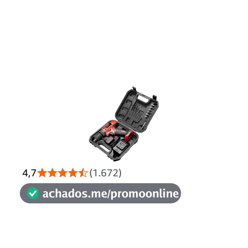 Furadeira e Parafusadeira à Bateria, Mondial, Vermelho, Bivolt - FPF-06M
