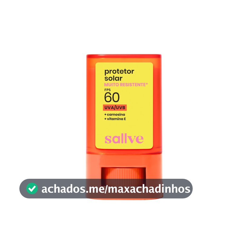 Sallve Protetor Solar em Bastão FPS60 15g