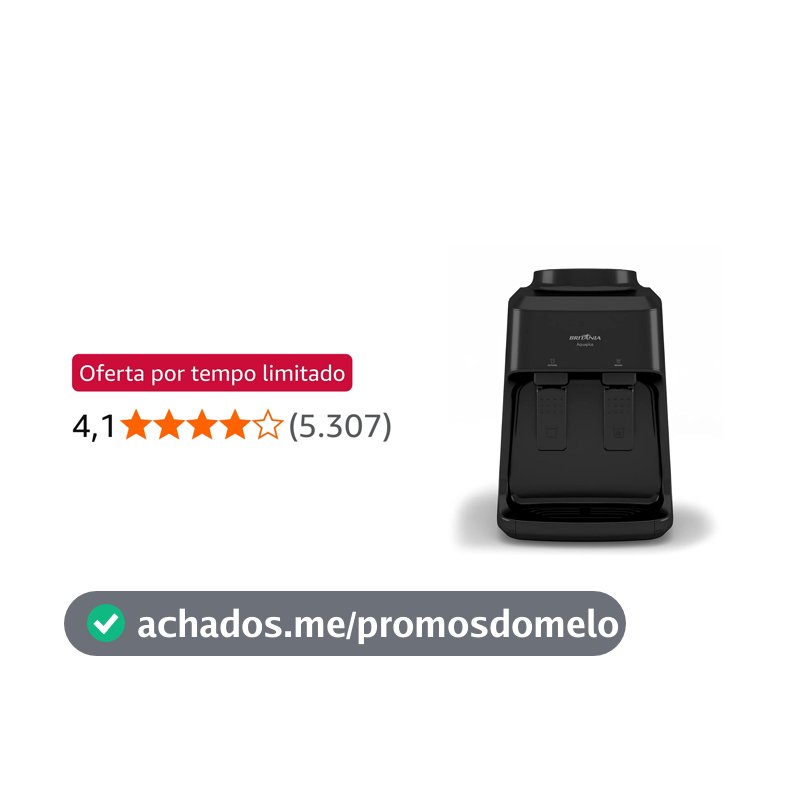 Britânia Bebedouro BBE12P 10L ou 20L Sistema Perfurador Bivolt Moderna Plástico