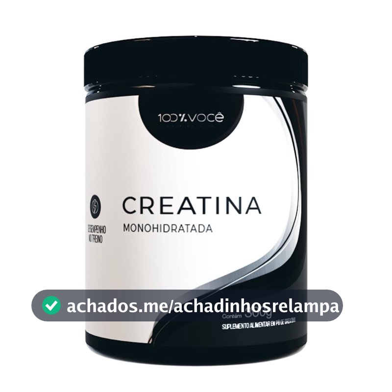 Creatina Monohidratada 100% Pura, 300g, Suplemento Alimentar em Pó, 100% Voce