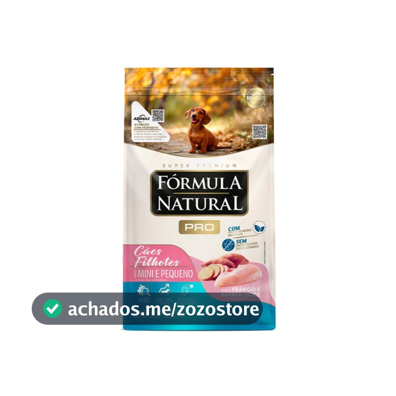 Fórmula Natural Pro Ração Seca Para Cães Filhotes De Pequeno Porte Sabor Frango 2,5Kg