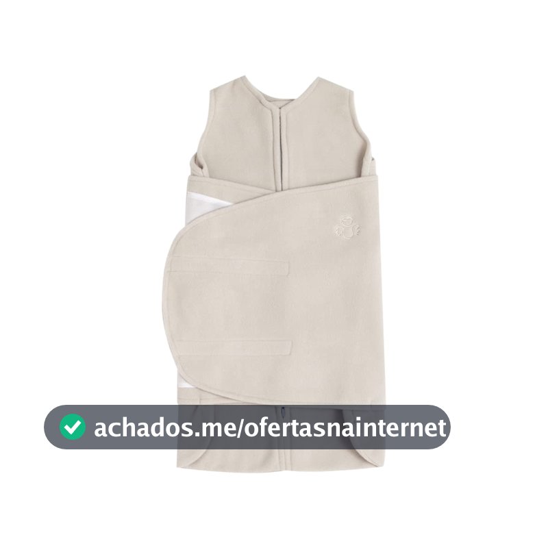 Saco de Dormir Swaddle Cinza em Soft Estação:Outono - Inverno;Tamanho:RN - 0 a 3 meses