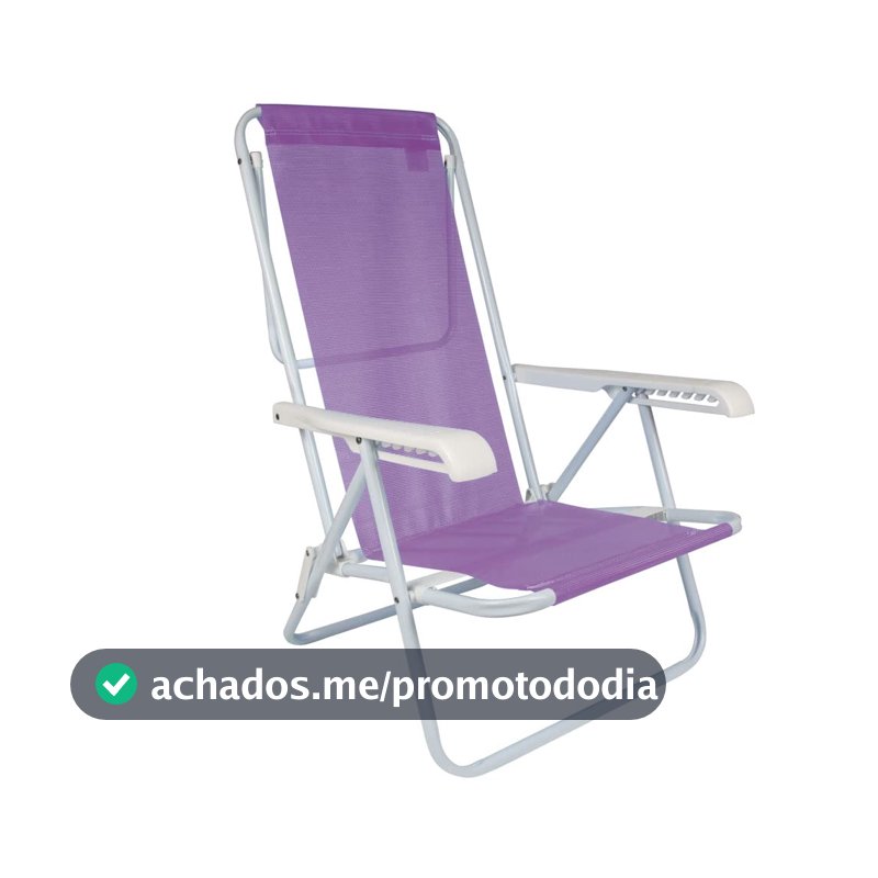 Mor - Cadeira Reclinável 8 Posições Aço Lilás