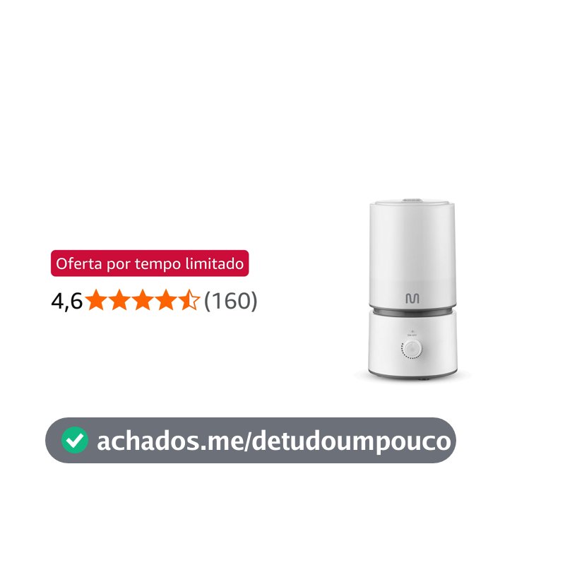 Umidificador Ultrassônico Easy Air 1.8L Branco Multi Saúde - HC290