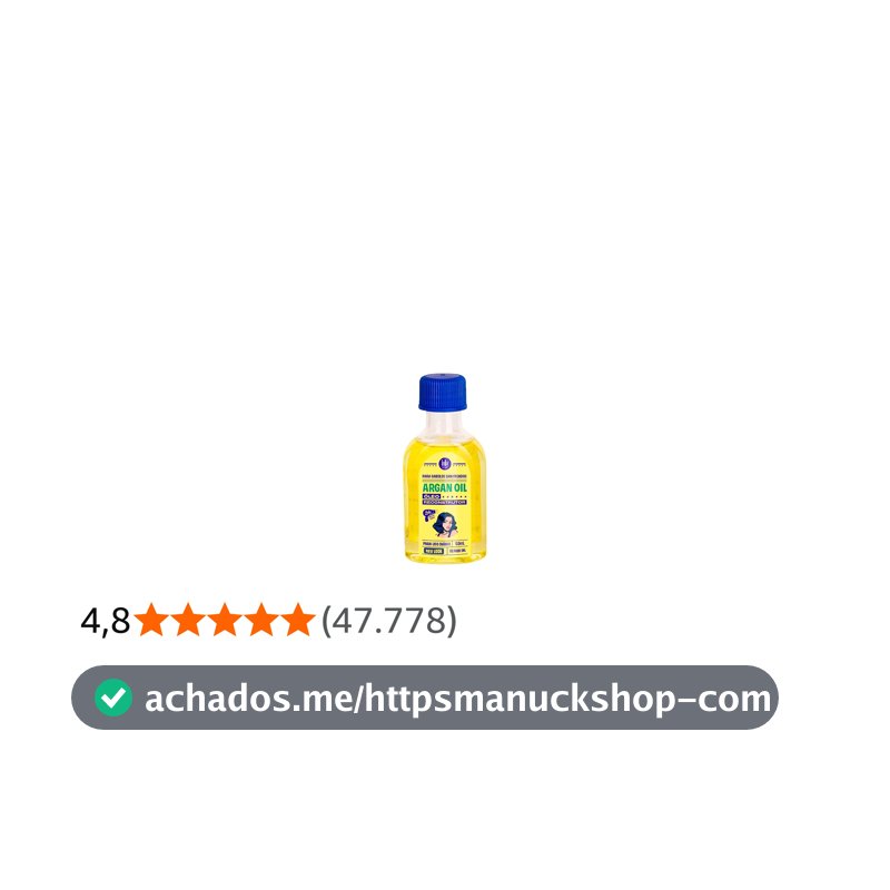 Argan Óleo Reparador 50ml , Lola Cosmetics