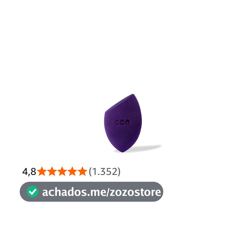 Océane Esponja De Maquiagem Roxo Flat Blend Roxo