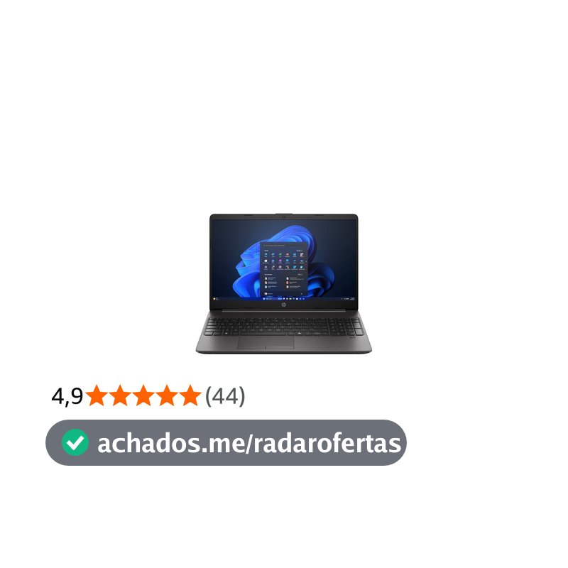 Notebook HP 256R G9 Intel Core i5 13º Geração. Memoria RAM 16GB. SSD 256GB. Tela de 15,6" LCD. Windows 11 - Home SL - Cinza Escuro. Bivolt. (BQ9L2AT#AK4)
