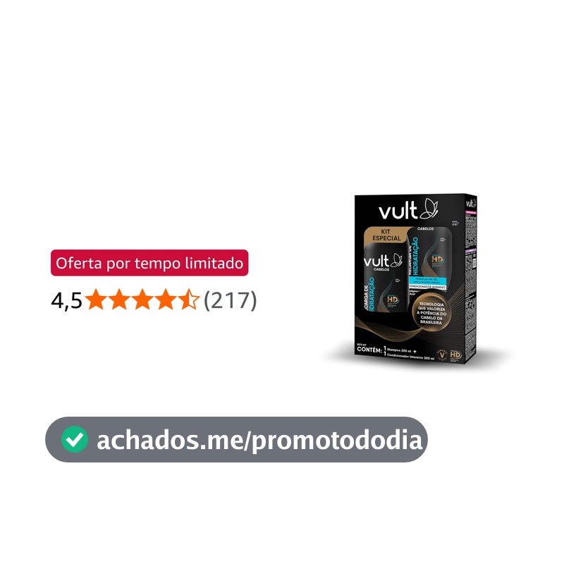 Vult Promopack Shampoo e Condicionador Recarga de Hidratação 2x200ml