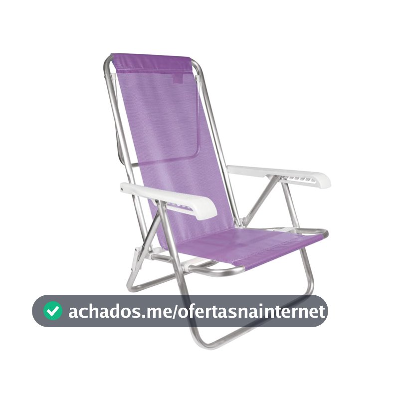 Mor - Cadeira Reclinável 8 Posições Alumínio Lilás